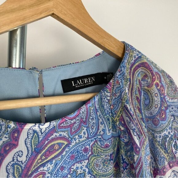 Lauren Ralph Lauren Black Label Paisley Ruffle mini dress - Picture 6 of 7